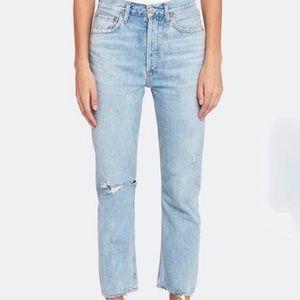 AGOLDE Riley Straight Crop Jeans